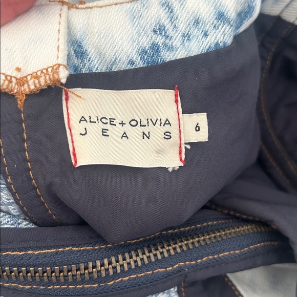 HEMMED Alice and Olivia Donella denim bustier high low dress - Picture 12 of 16